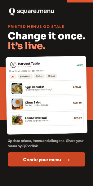 Square Menu ile QR menünüzü tek yerden güncelleyin.