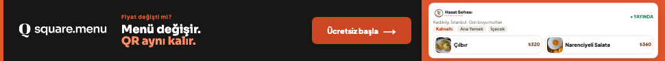 Square Menu dijital menü platformu reklamı.