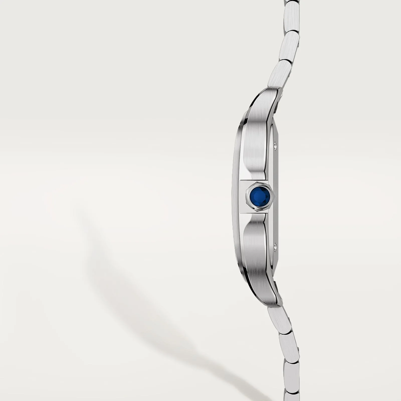 Cartier Santos de Cartier Medium WSSA0029 ince çelik kasa yan profili