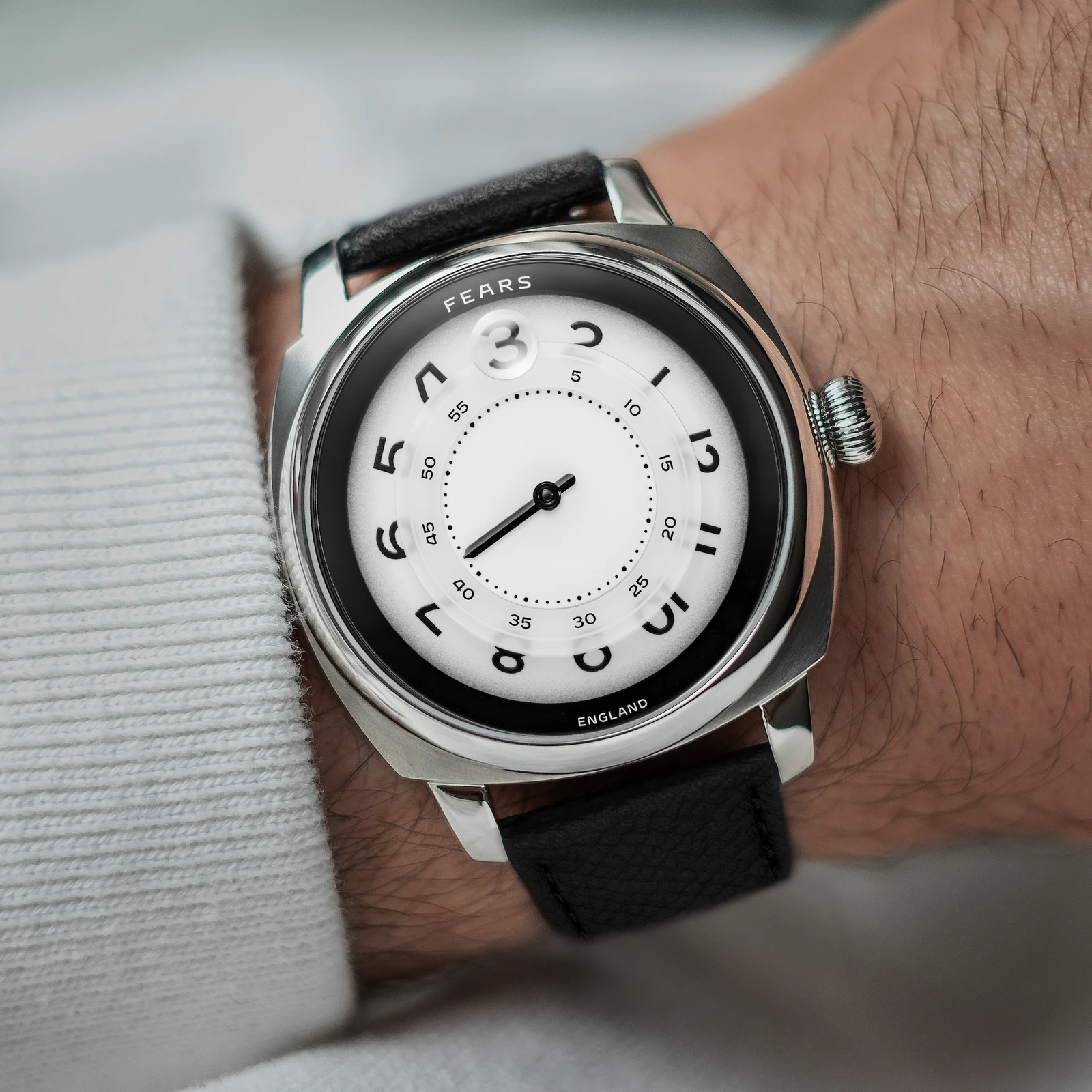 Fears Brunswick 40.5 Jump Hour Ultimus official wrist image.