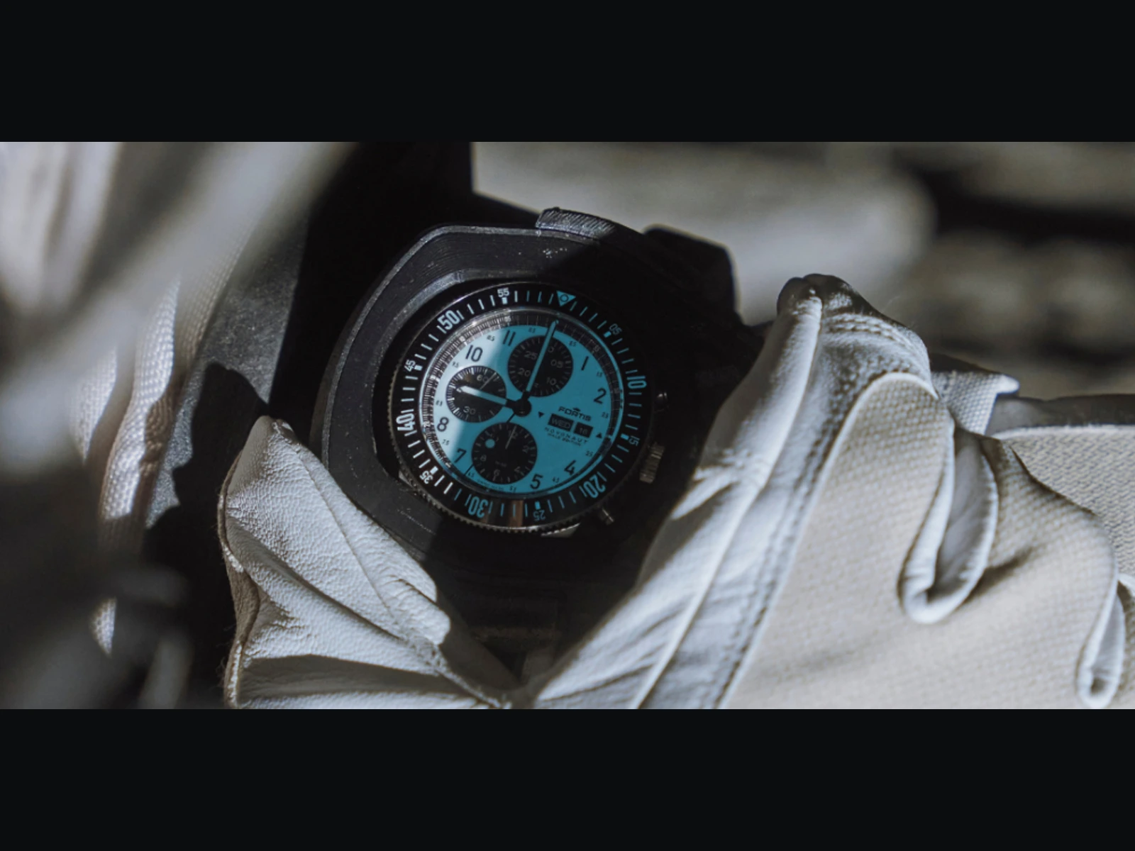 Fortis Novonaut Halo chronographs in Black, Blue and Green