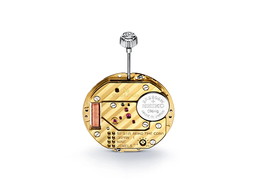 Grand Seiko 9F51 kalibre resmî mekanizma görünümü