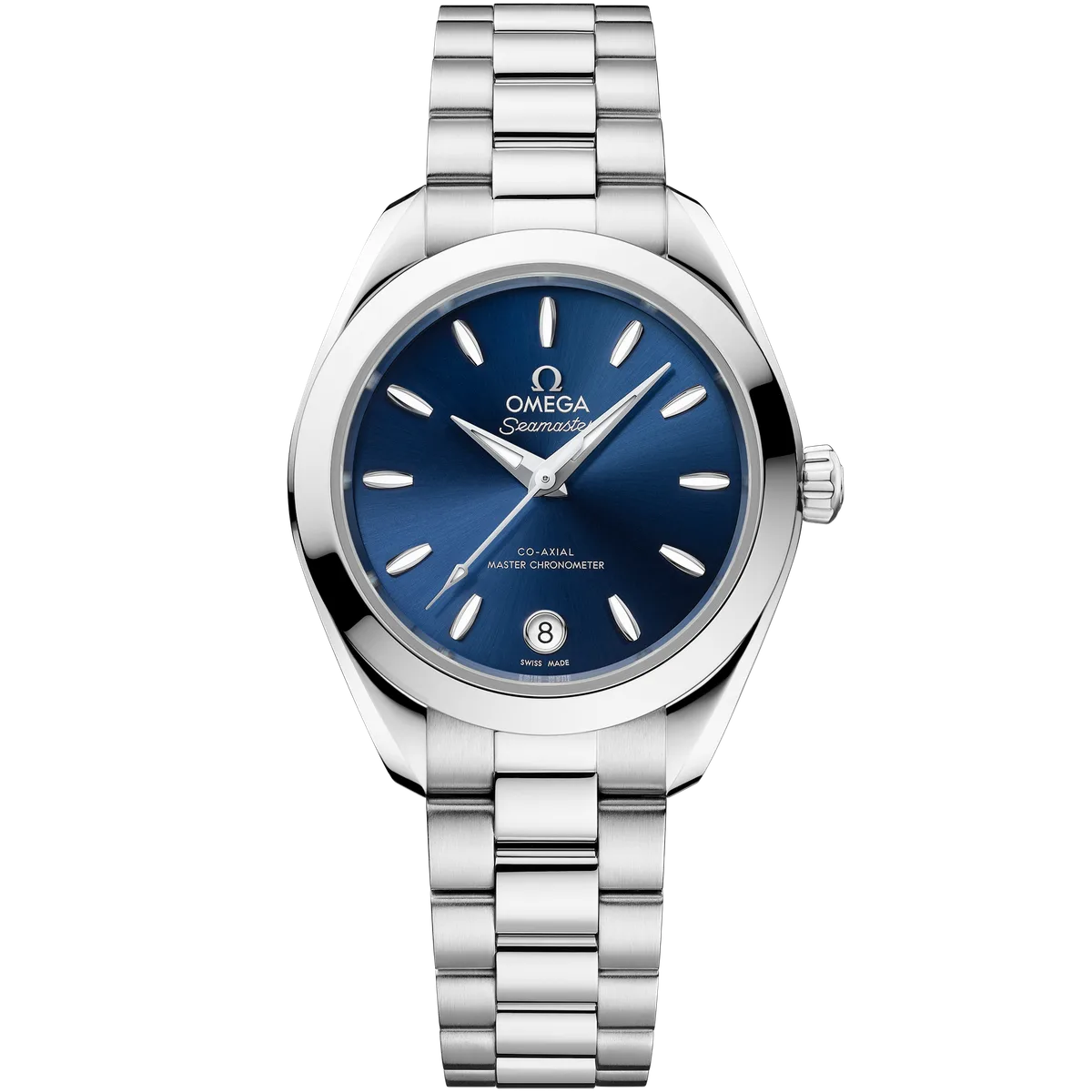 Official OMEGA Seamaster Aqua Terra 150M 30 mm blue-dial reference 220.10.30.20.03.001.