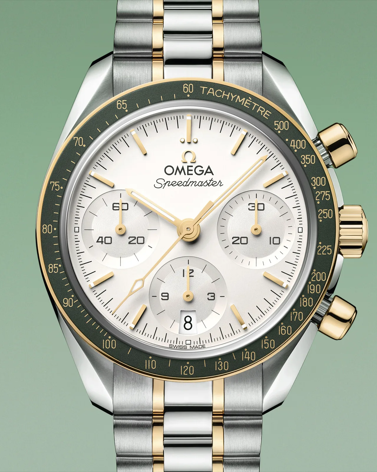Çelik ve Moonshine Gold OMEGA Speedmaster 38 mm referans 324.20.38.50.02.001