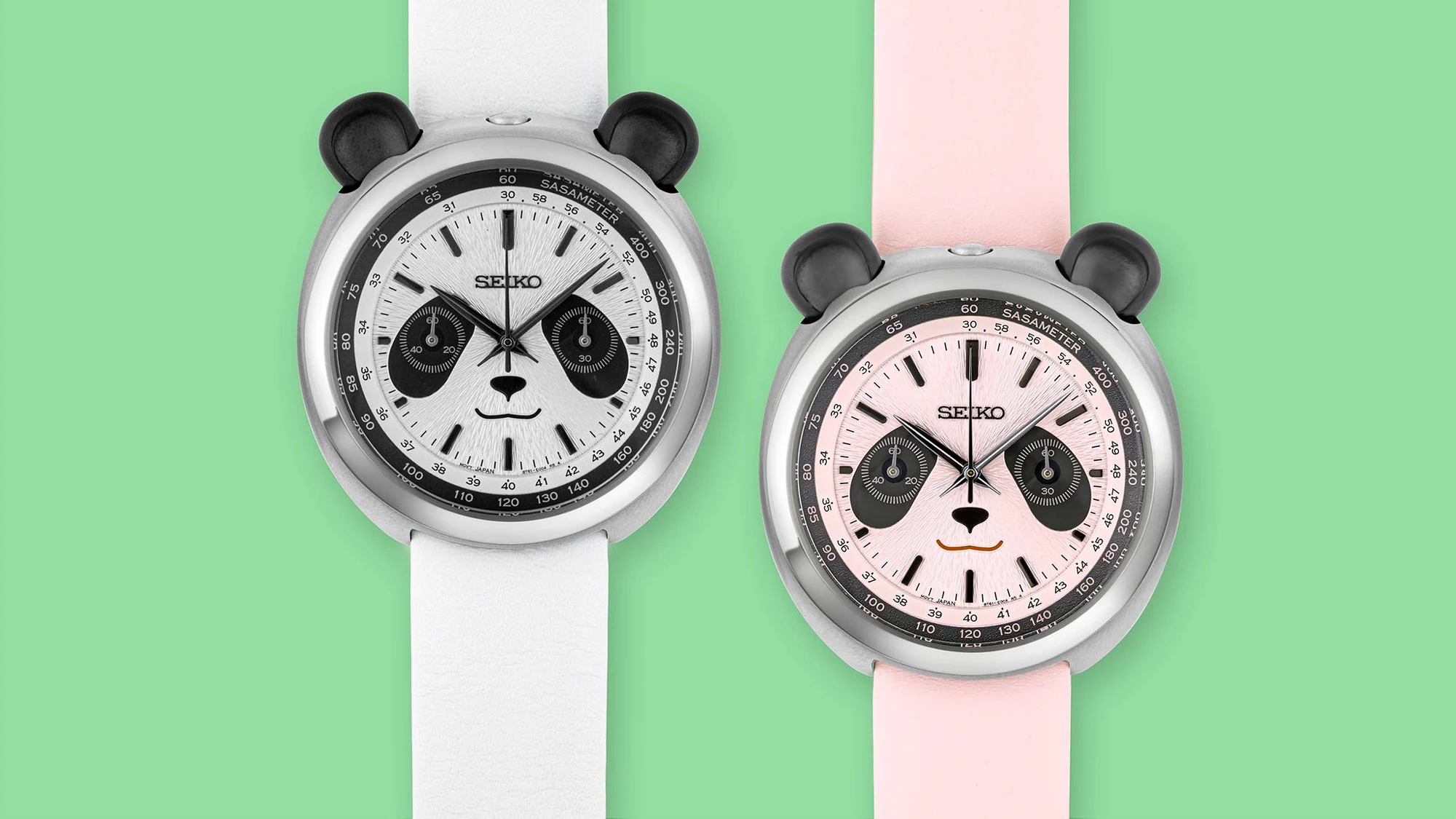 Seiko Power Design Project HHK001P and HHK002P panda chronographs